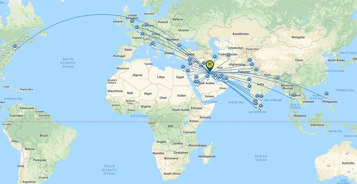 kuwait airways a330 sēdekļa karte